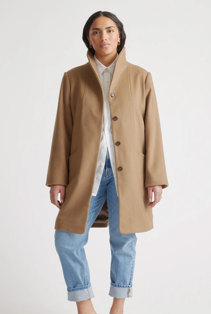 Tan wool coats on sale womens